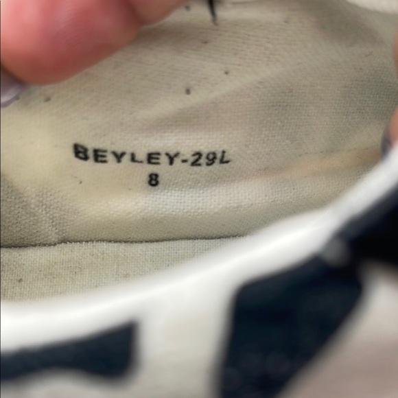 Mudd Black and White Sneakers Classic Checkerboard Design - Picture 2 of 5